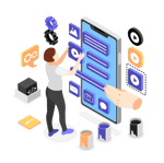 26764326_2112.i301.030.S.m004.c13.UI and UX designers concepts isometric composition 26764326_2112.i301.030.S.m004.c13.UI and UX designers concepts isometric composition